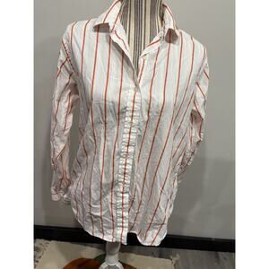 Clemson University Coach’s Collection Button Up Shirt Size 8 EUC Tiger Logo